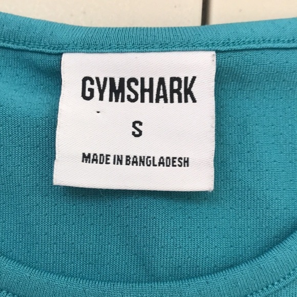 Gymshark TRAINING CROP TANK top comet blue size Small - Picture 10 of 12